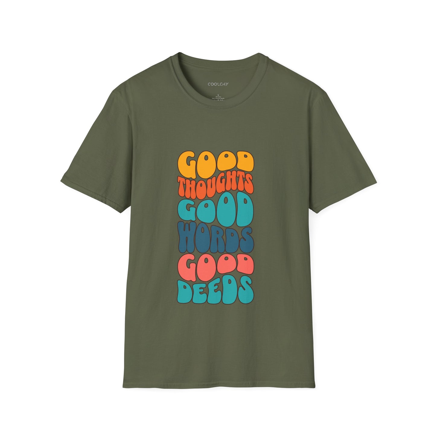 Good thoughts, good words, good deeds - hippie Unisex T-Shirt