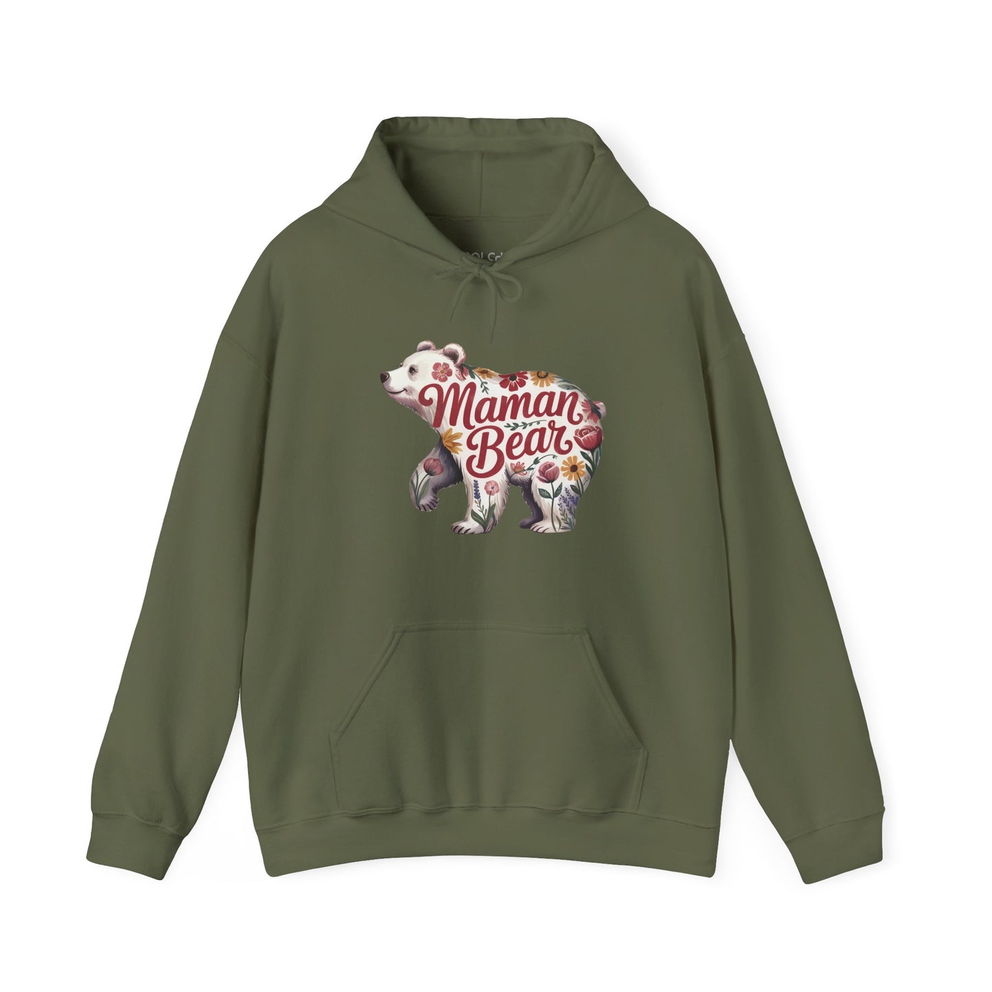 Maman Bear Floral Hoodie