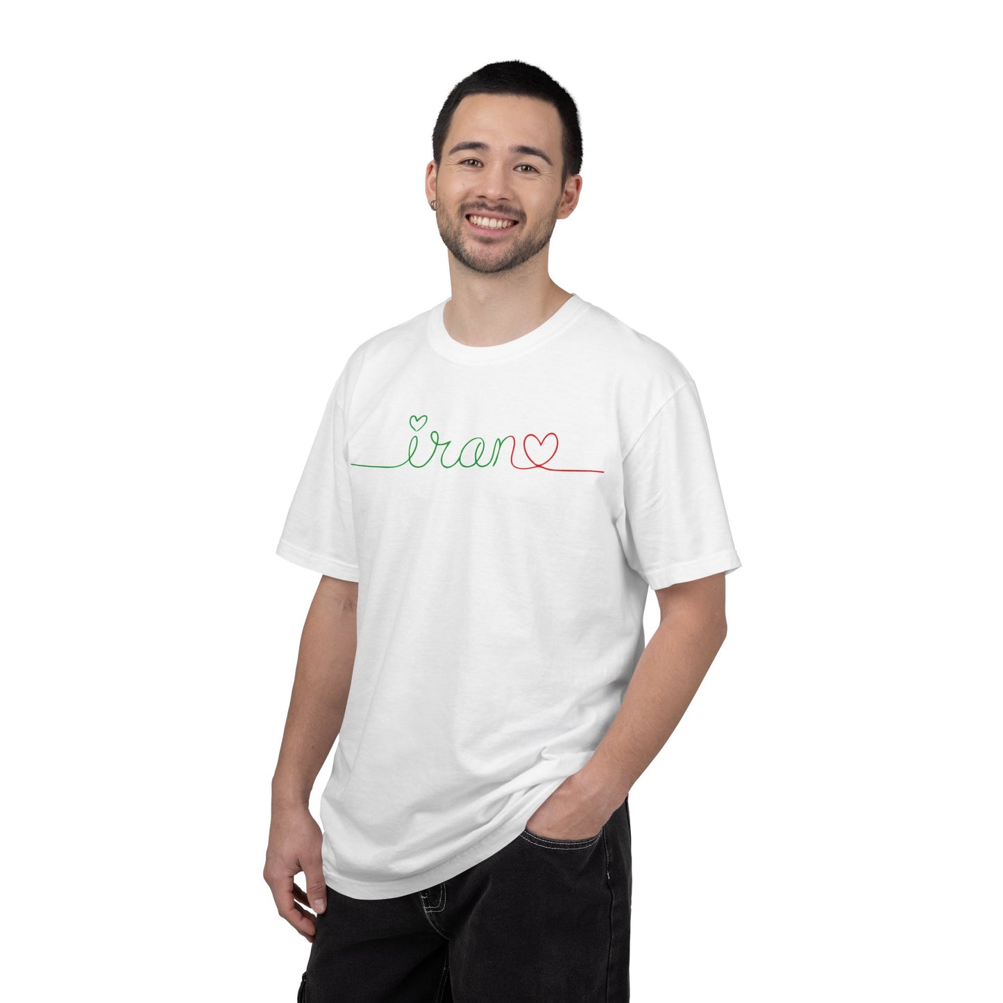 Iran Heart - Flag Colors Premium Tee