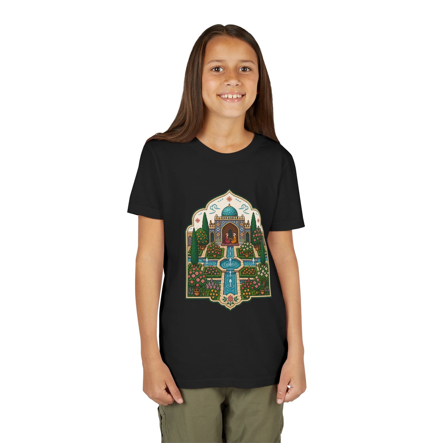 Persian Garden Miniature - Pixel Art Youth Tee