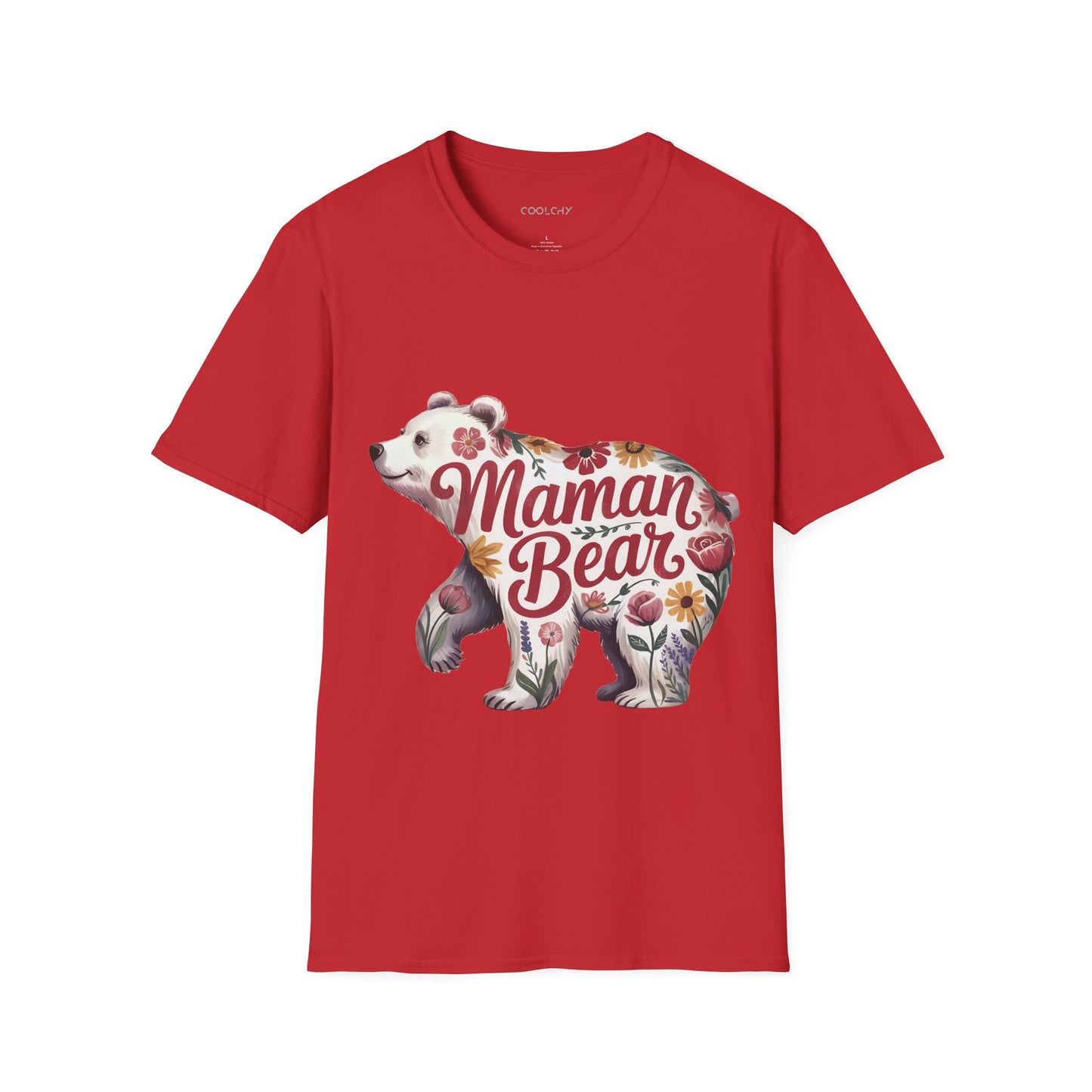 Maman Bear Floral Full Unisex T-Shirt