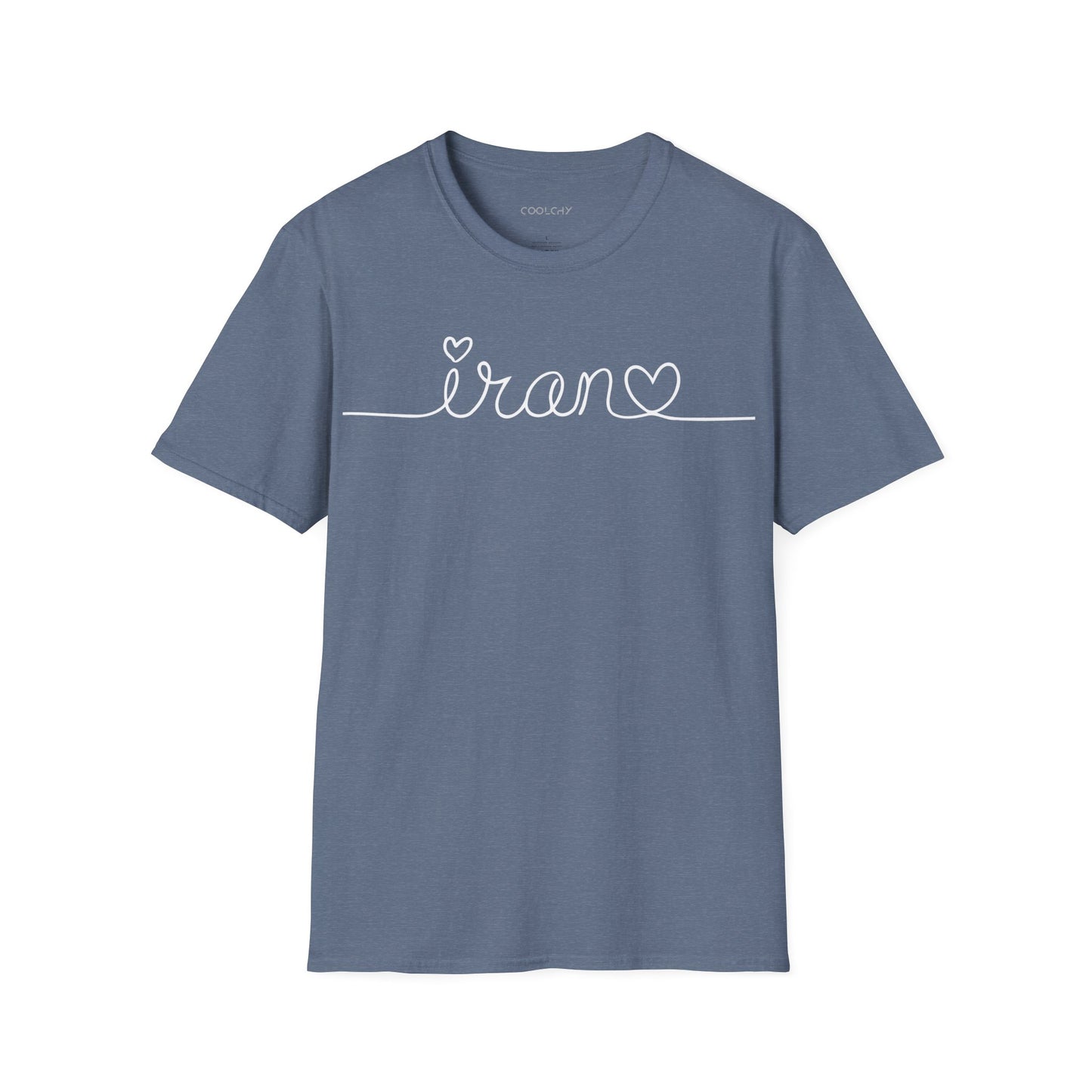 Iran Heart Line Art Unisex T-Shirt