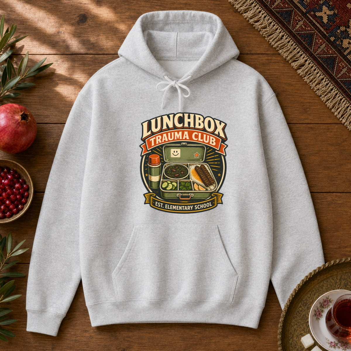 Lunchbox Trauma Club Hoodie - Ash
