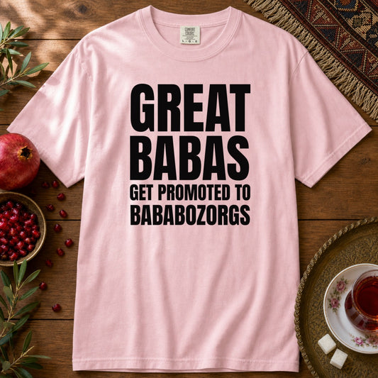 Great Babas Get Promoted to Bababozorgs Premium Tee - Blossom
