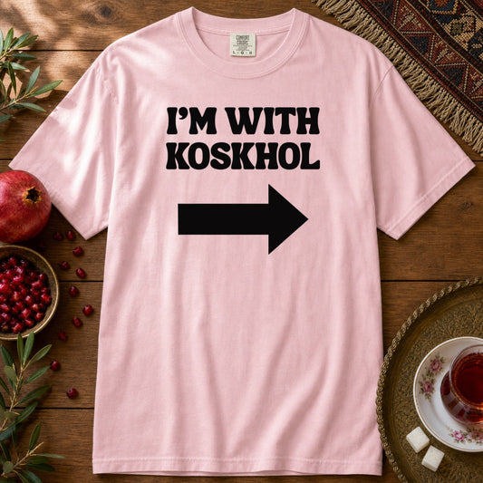 I'm with Koskhol - Left Premium Tee - Blossom