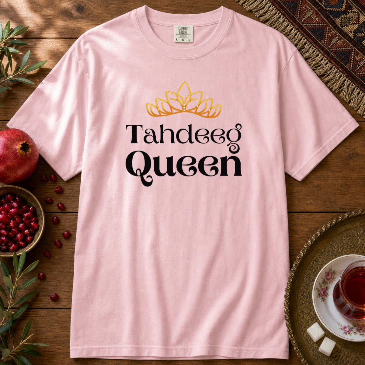 Tahdeeg Queen Premium Tee - Blossom