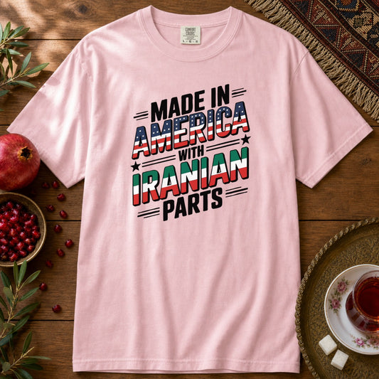 Made in America, with Iranian Parts Premium Tee - Blossom
