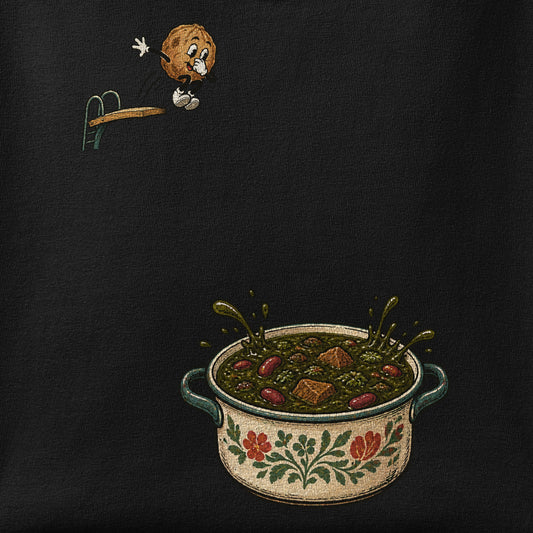 Close-up of the Brave Limoo Ammani print showing ink detail on the fabric