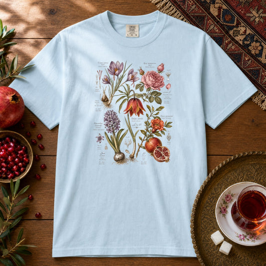 Flora of Iran Premium Tee - Chambray