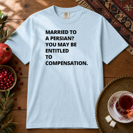 Married to a Persian Premium Tee - Chambray