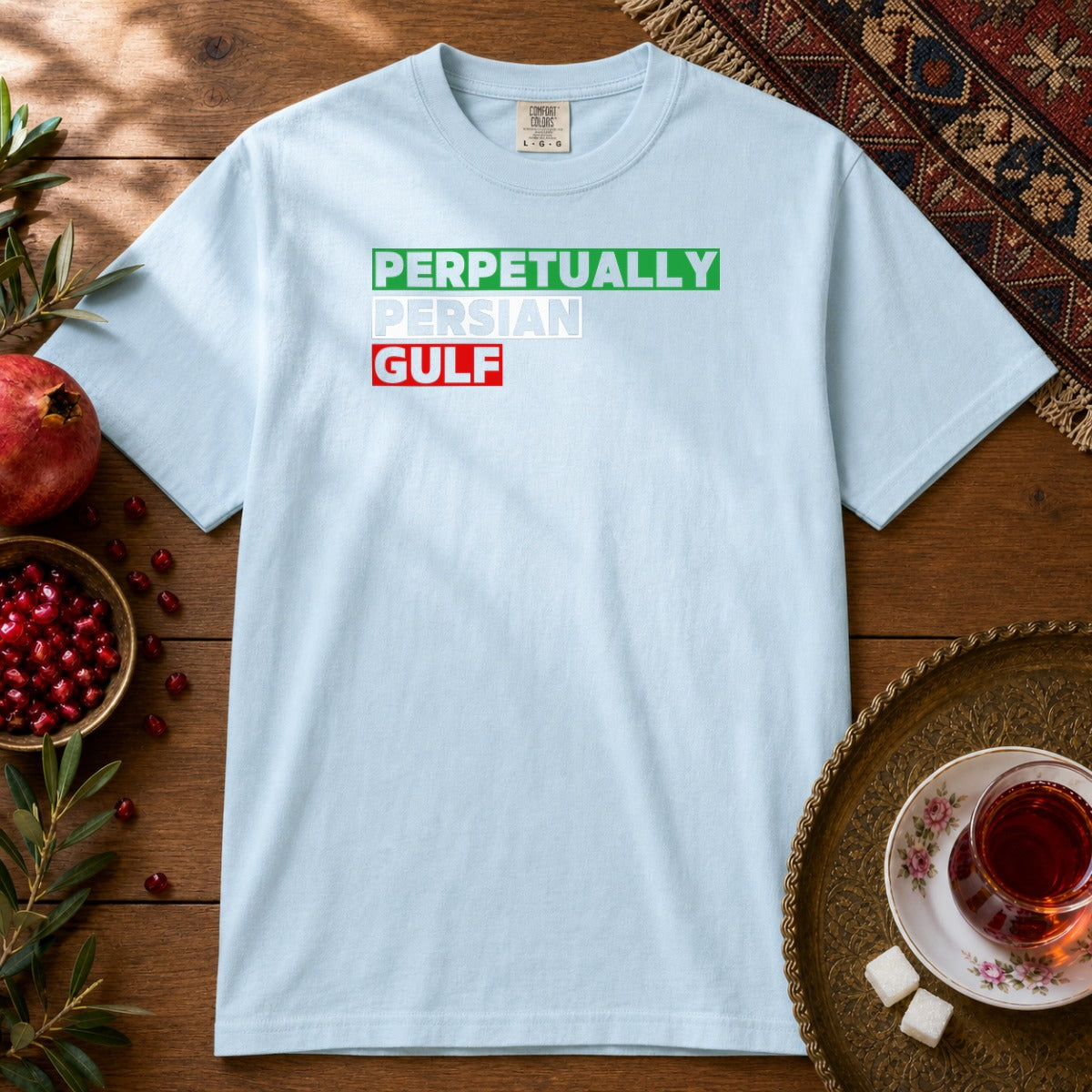 Perpetually Persian Gulf Premium Tee - Chambray