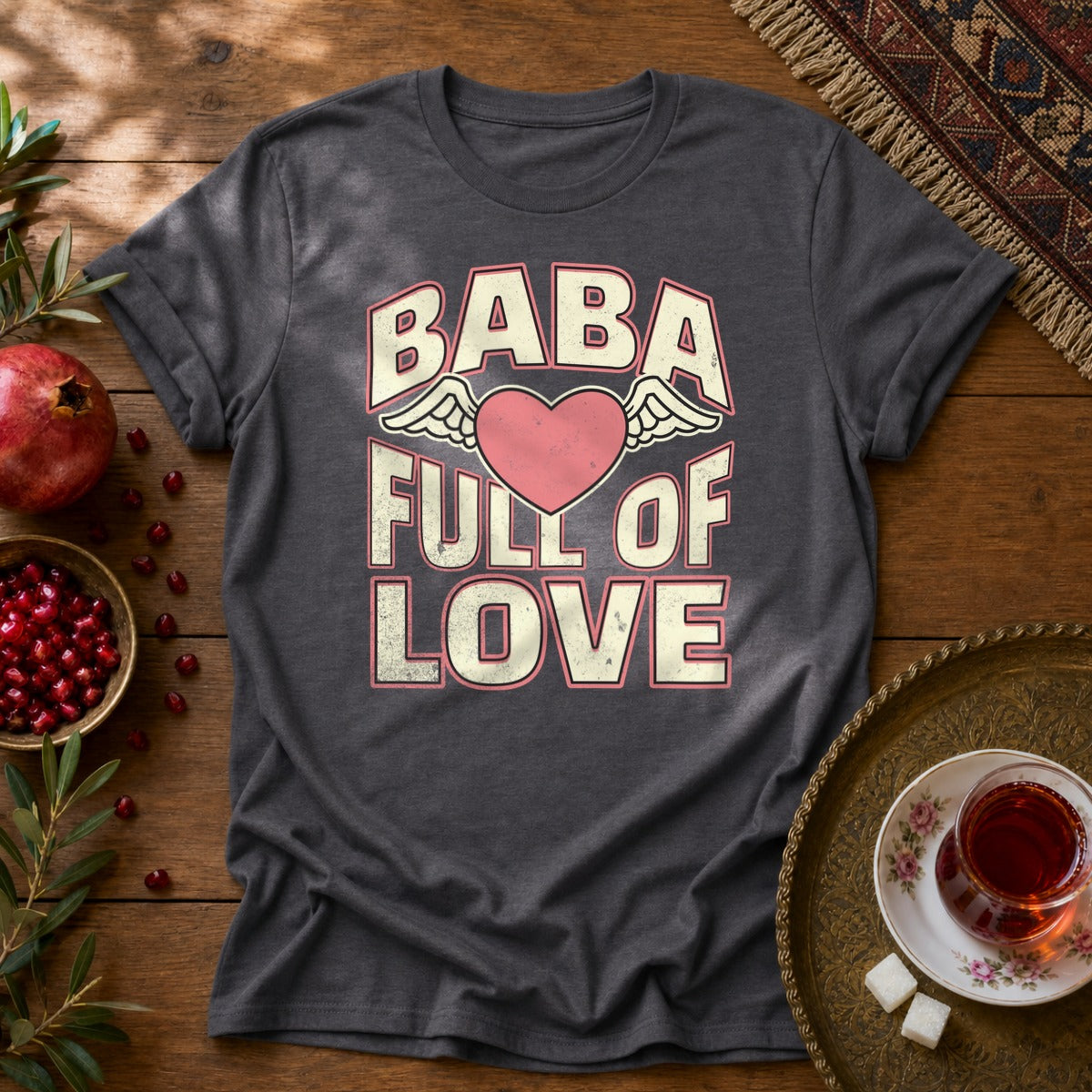 Baba Full of Love Unisex T-Shirt - Dark Heather
