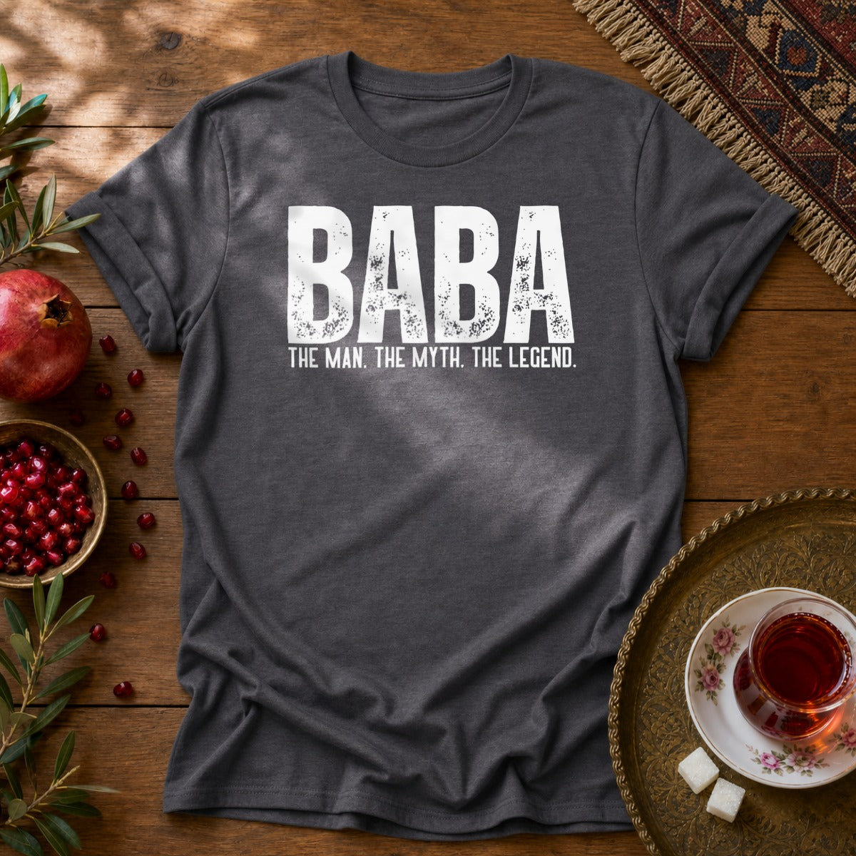 Baba, The Man, The Myth, The Legend Unisex T-Shirt - Dark Heather