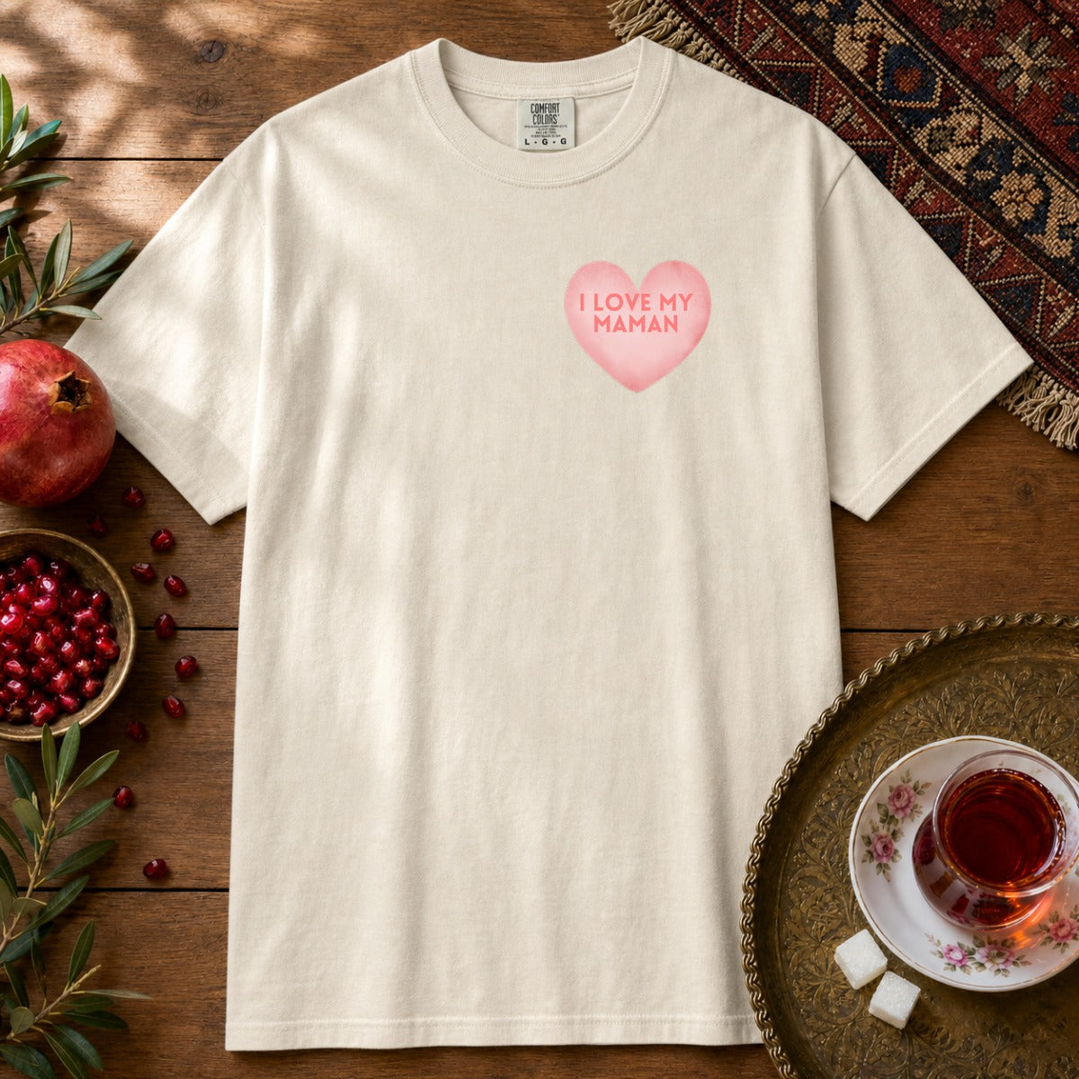 I love my Maman Premium Tee - Ivory