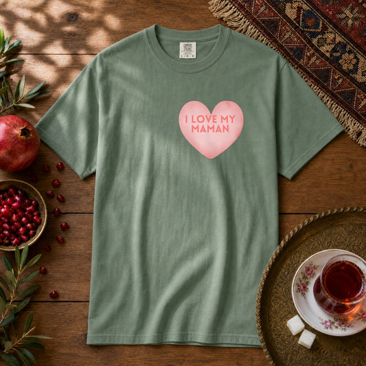I love my Maman Premium Tee - Light Green