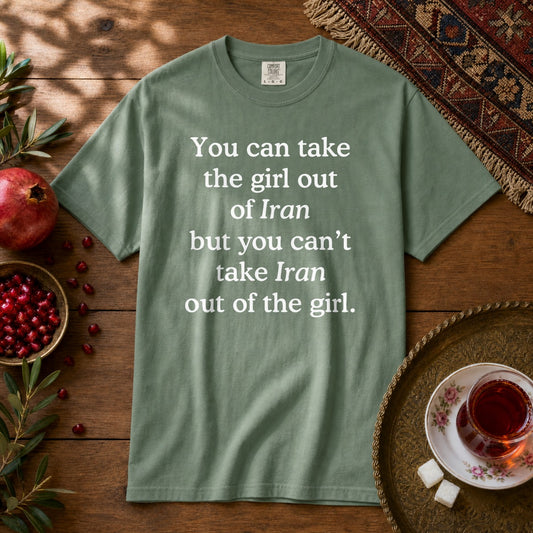 Girl out of Iran Premium Tee - Light Green