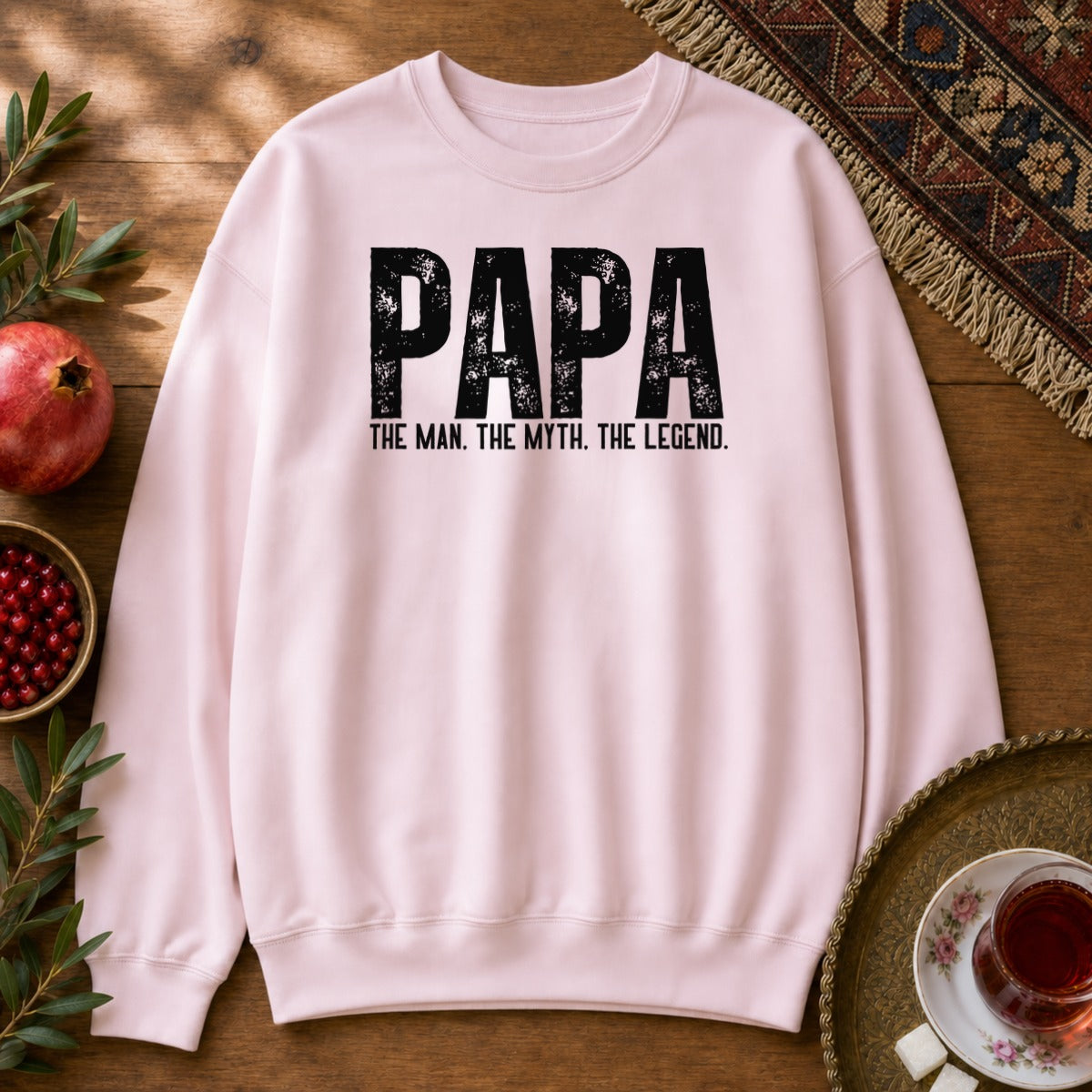 Papa, the myth Sweatshirt - Light Pink
