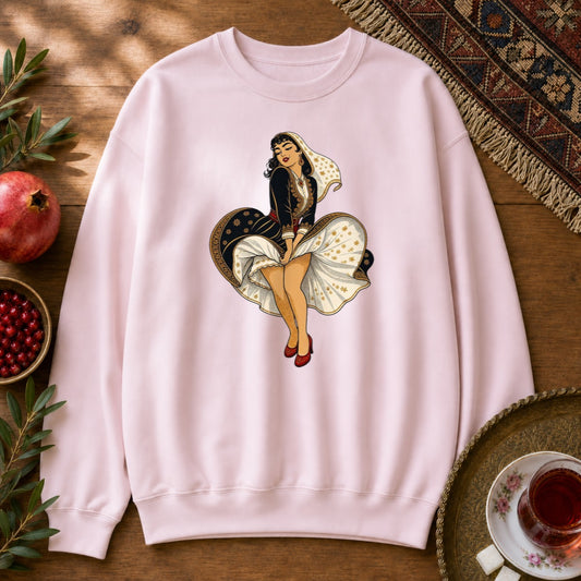 Qajari Merlin Sweatshirt - Light Pink