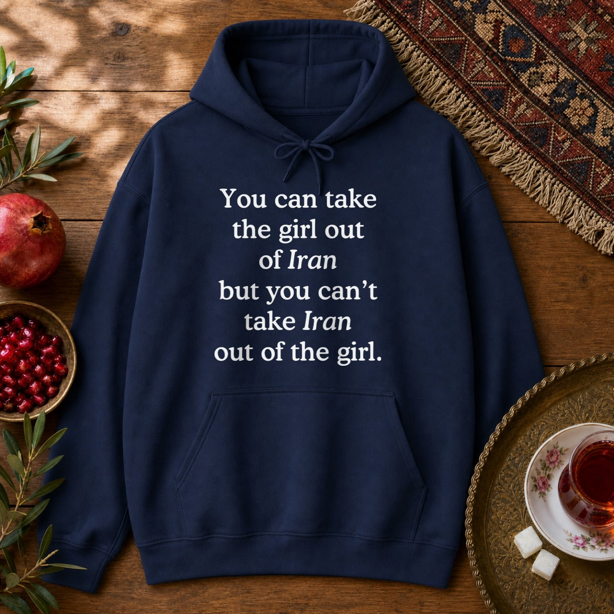 Girl out of Iran Hoodie - Navy