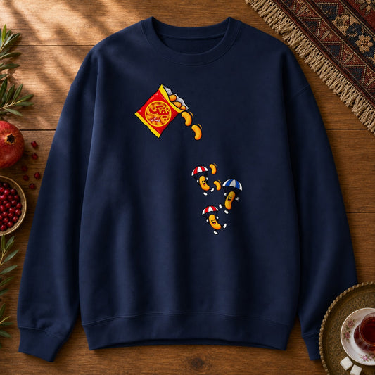 Pofaks on Parachute Sweatshirt - Navy