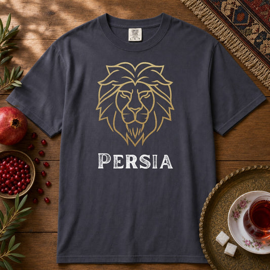 Golden Lion Persia Premium Tee - Navy