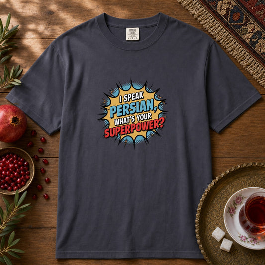 Persian Superpower Premium Tee - Navy