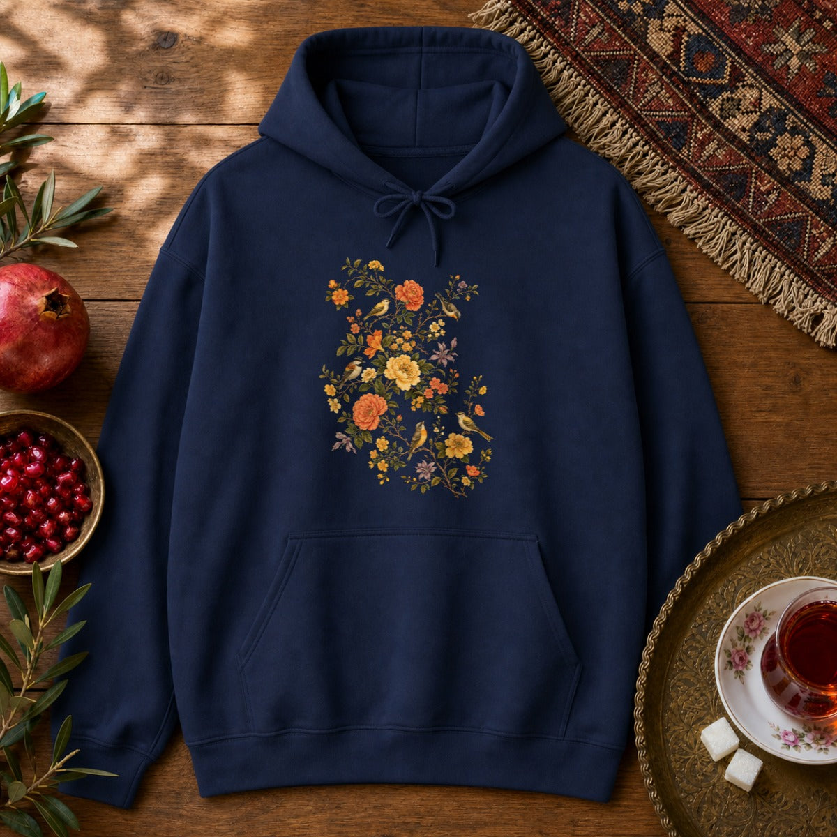 Gol va Morgh Hoodie - Navy