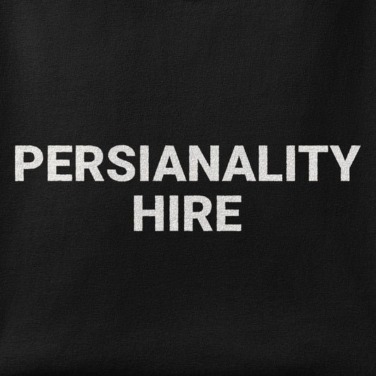 Close-up of the Persianality Hire print showing ink detail on the fabric
