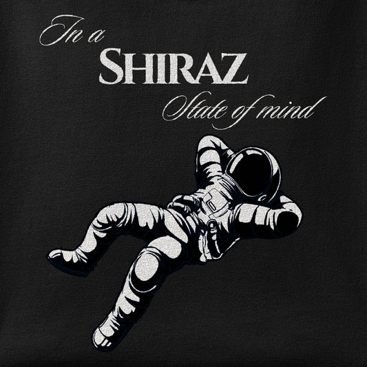Close-up of the Shiraz state of mind print showing ink detail on the fabric