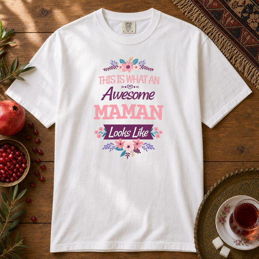 Awesome Maman Premium Tee - White