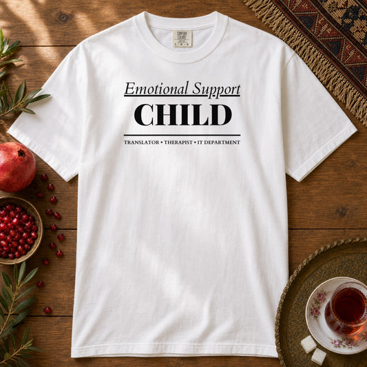 Emotional Support Child Premium Tee - White