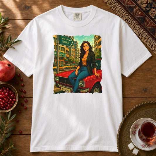 Paykan Girl Premium Tee - White