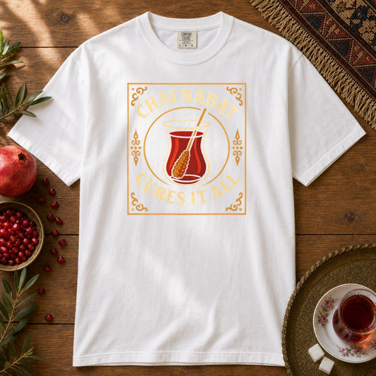 Chai Nabat Cures it All Premium Tee - White