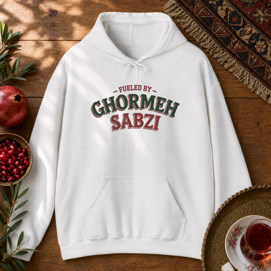 Fueled by Ghormehsabzi Hoodie - White