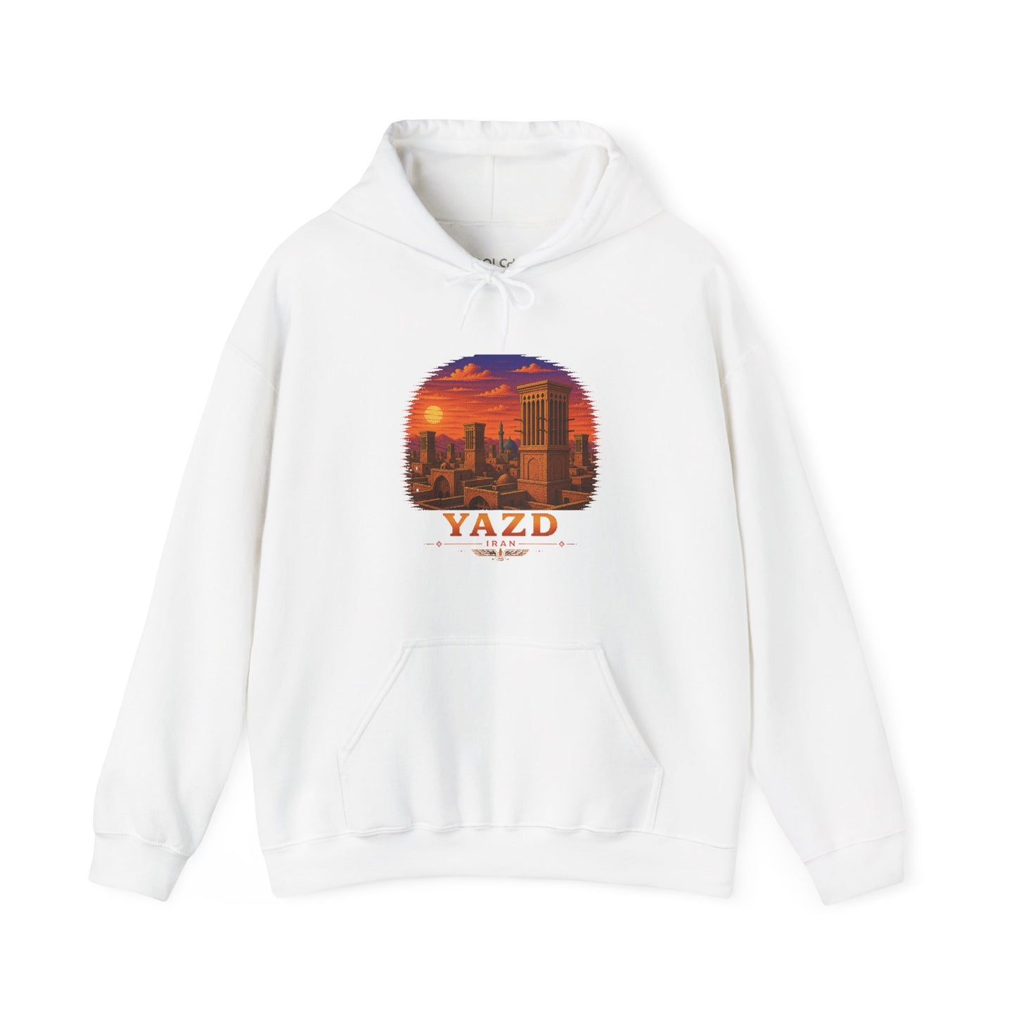 Yazd Windcatchers - Pixel Art Hoodie
