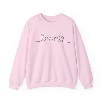 Iran Heart Line Art Sweatshirt