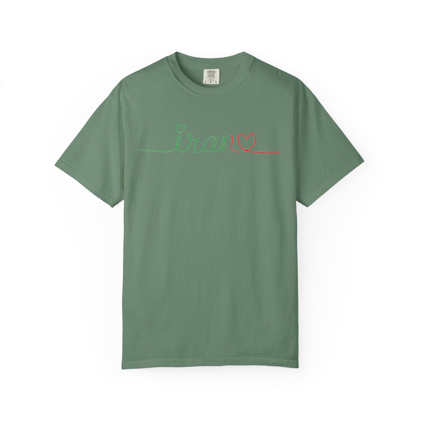 Iran Heart - Flag Colors Premium Tee