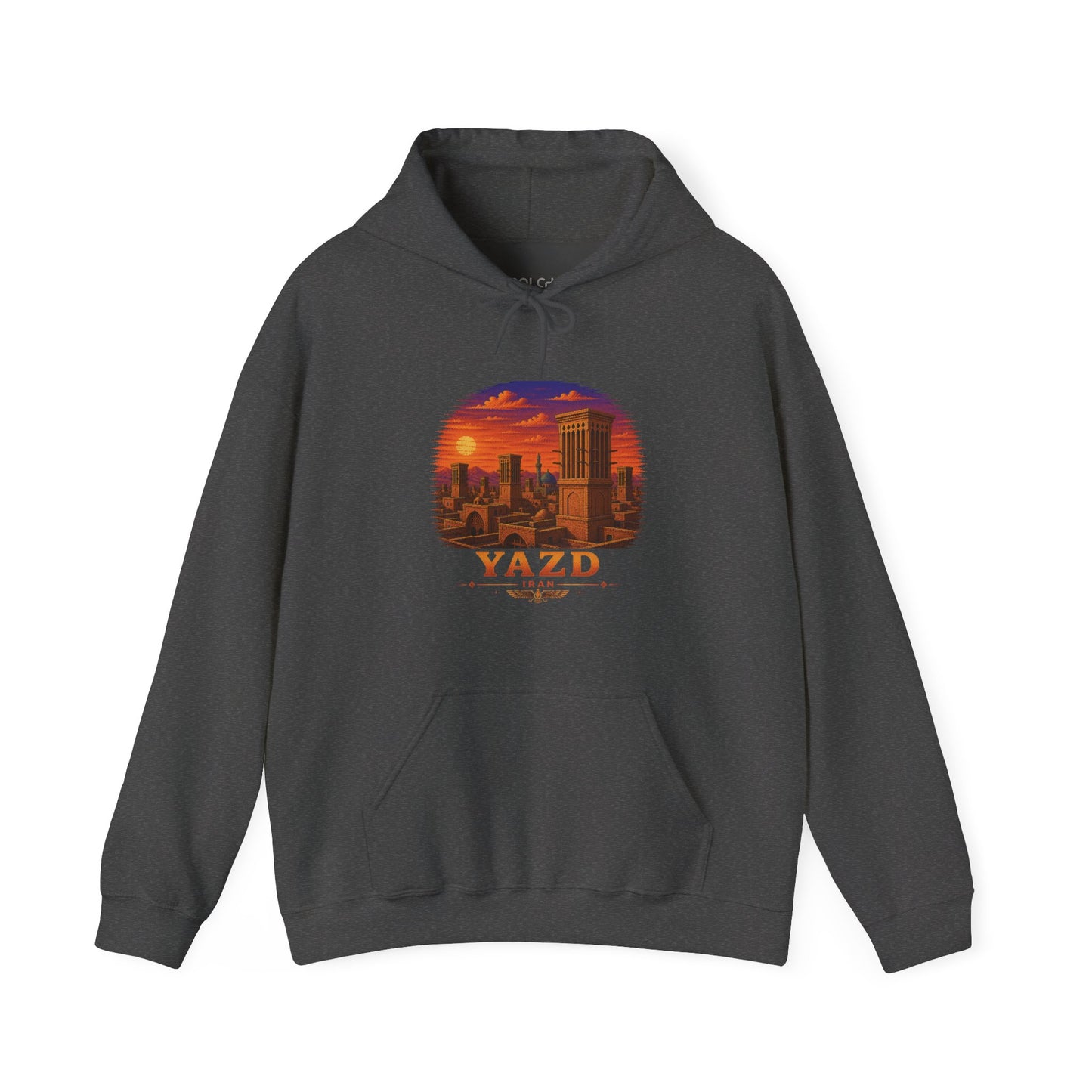 Yazd Windcatchers - Pixel Art Hoodie