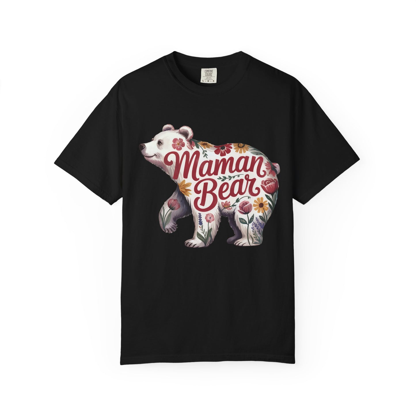 Maman Bear Floral  Premium Tee