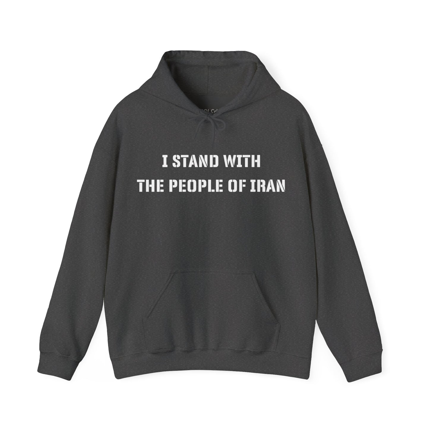 I Stand with the People of Iran - Stencil Hoodie