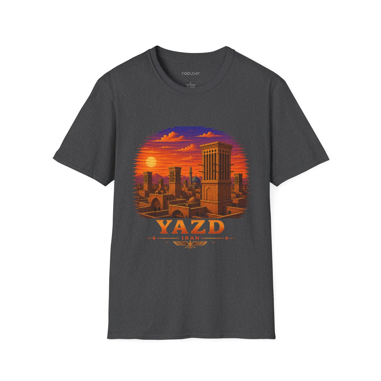 Yazd Windcatchers - Pixel Art Unisex T-Shirt