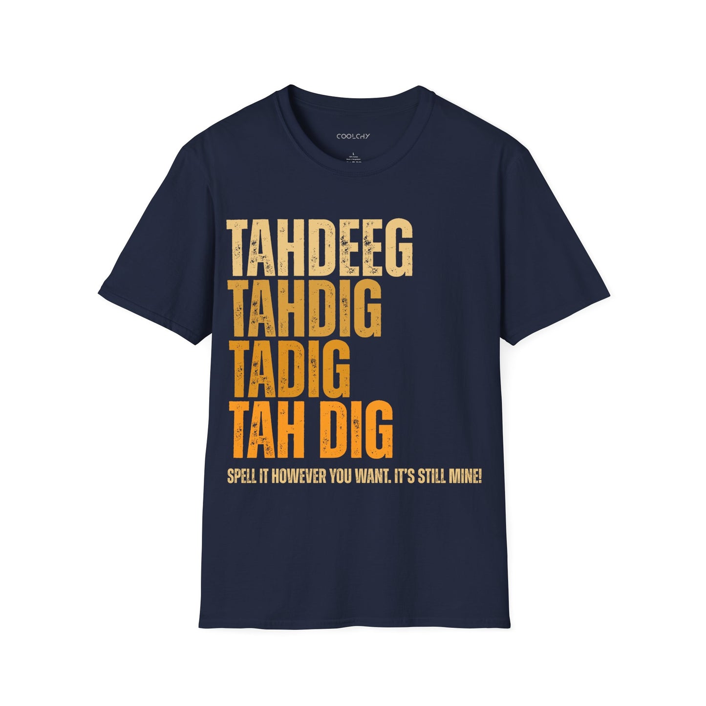 Spelling Tahdeeg Unisex T-Shirt