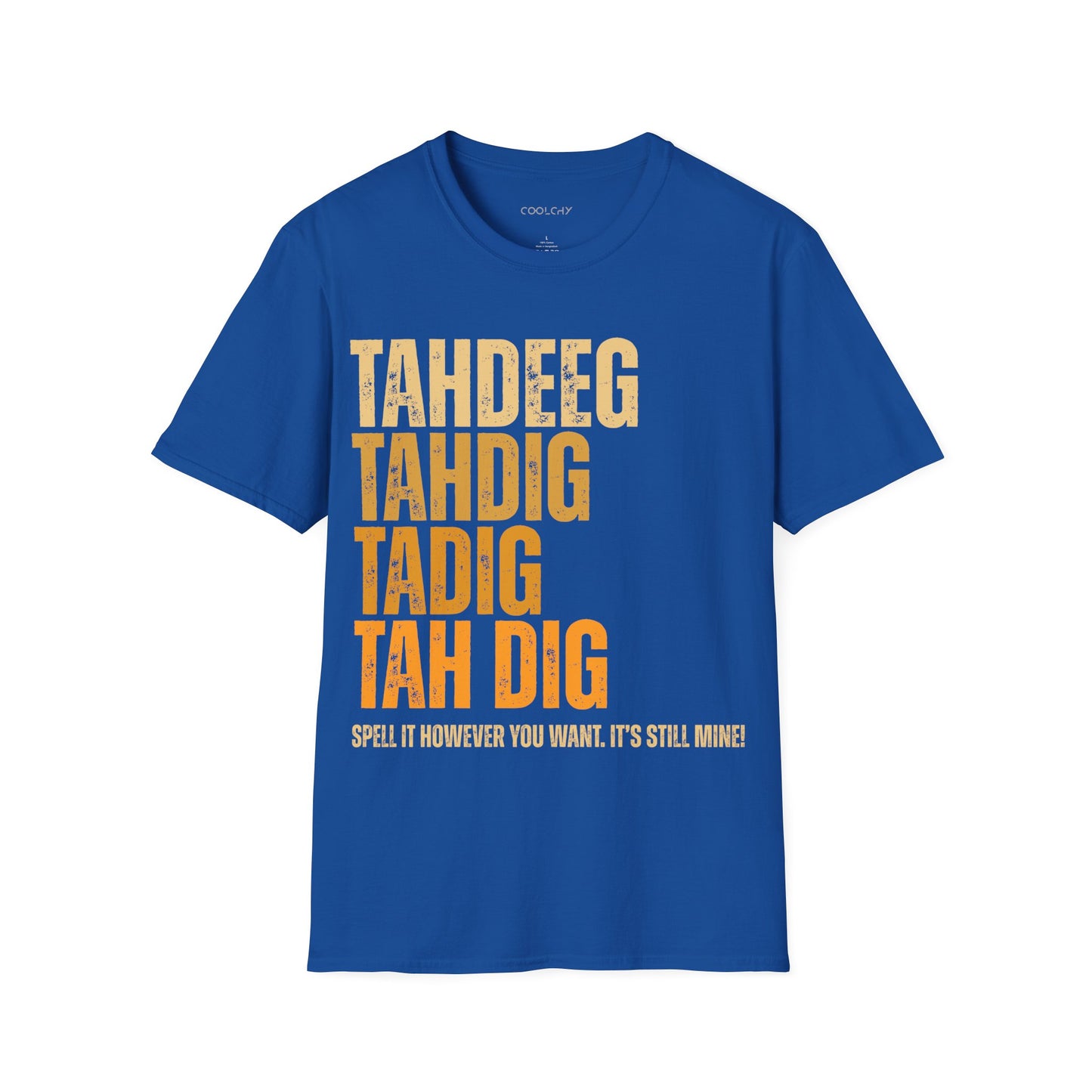 Spelling Tahdeeg Unisex T-Shirt