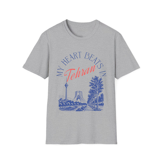 My Heart Beats in Tehran Unisex T-Shirt