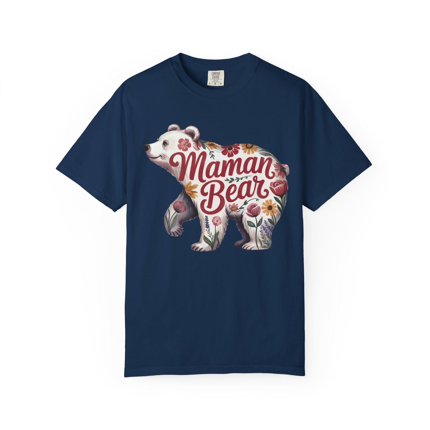 Maman Bear Floral  Premium Tee