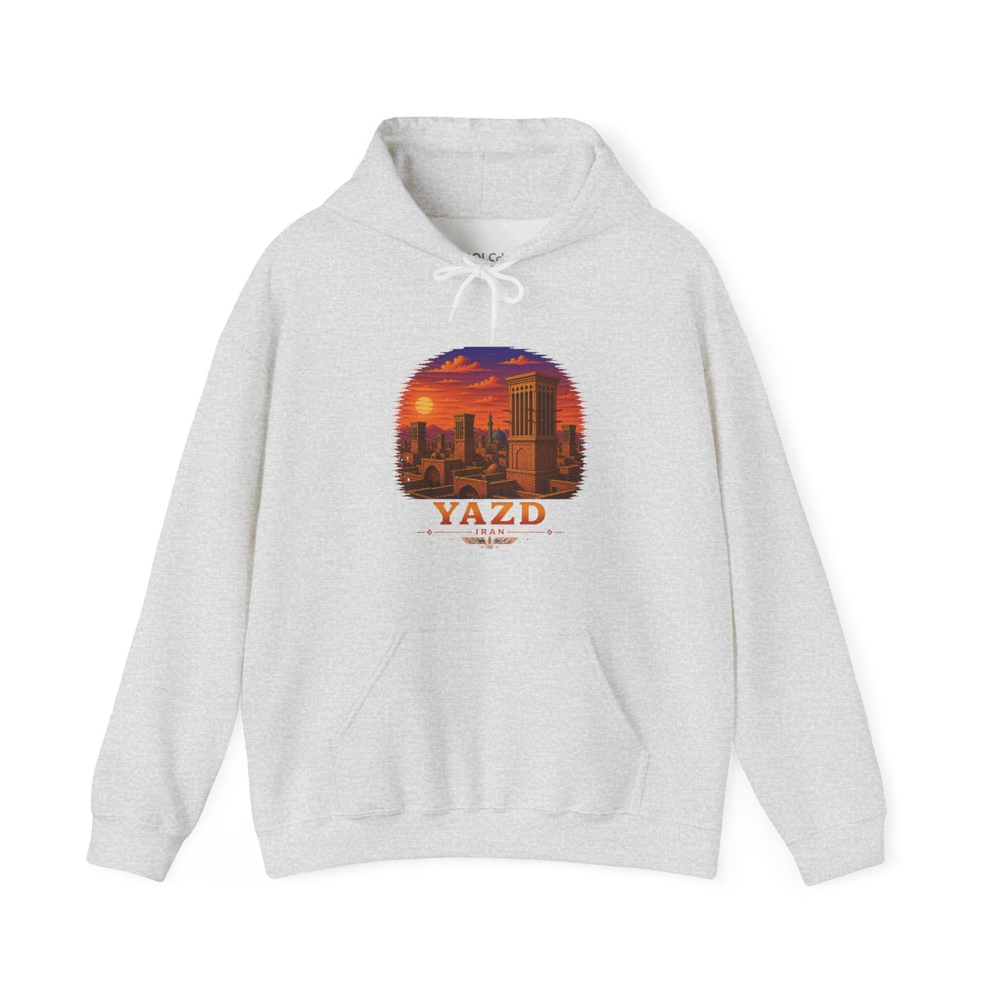 Yazd Windcatchers - Pixel Art Hoodie