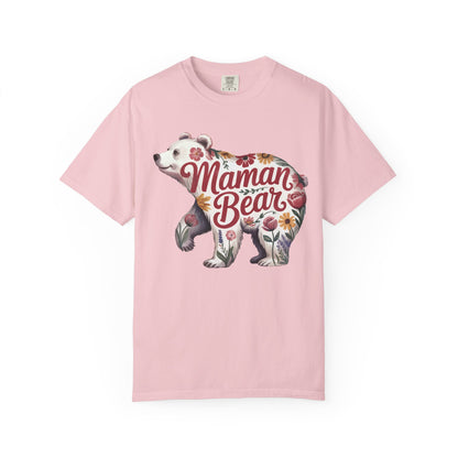 Maman Bear Floral  Premium Tee