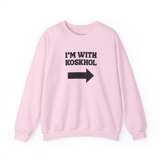 I'm with Koskhol - Left Sweatshirt