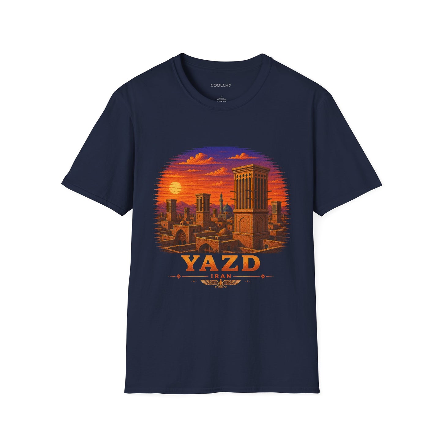Yazd Windcatchers - Pixel Art Unisex T-Shirt