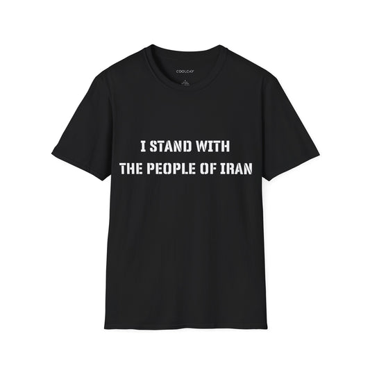 I Stand with the People of Iran - Stencil Unisex T-Shirt